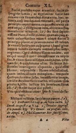Sylloges Memorabilium Medicinae Et Mirabilium Naturae Arcanorum, Centuriae ..., 11