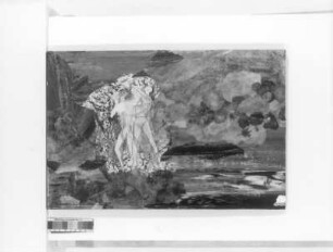 Abstrahierte Komposition SPRING : Abstrahierte Komposition SPRING. Papiercollage, Teilzeichnung, Frottagemit Blüten unter Polyesterschmelze; 51 x 76 cm. 1976