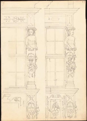 Rathaus, Hann. Münden: Fensterwand innen vom Erker