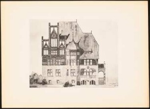 Landhaus: Ansicht (aus: Drucke von Seminararbeiten der Königlich Technischen Hochschule Berlin, Bd. II)