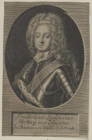 Bildnis des Fridericus Ludovicus von Glocester