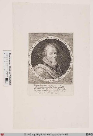 Bildnis Moritz, 1584 Graf von Nassau-Katzenelnbogen, 1618 Prinz von Oranien