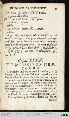 Caput XXXIV: De mensibus Graecorum