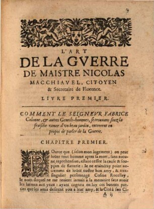 L' art de la Guerre