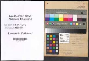 Entnazifizierung Katharina Lanzerath , geb. 03.09.1917 (Prokuristin)