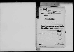 Beseitigung außerordentlicher Notstände, Teil 1
