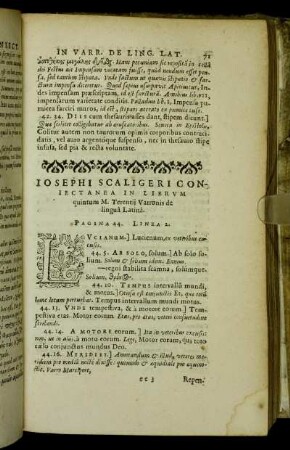 Librum quintum M. Terentii Varronis de lingua Latina.