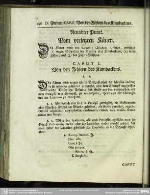 Neundter Punct. Vom verletzten Käuen
