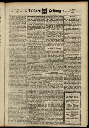Zweite Ausgabe vom Freitag, den 12. April 1912.