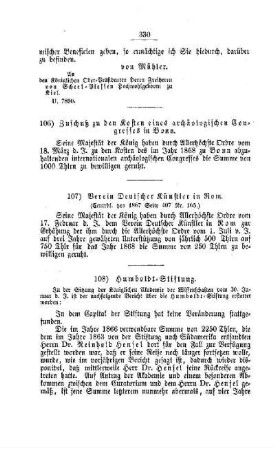 Humboldt-Stiftung : [II. Akademien und Universitäten]