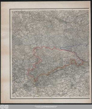 Karte von Schlesien, Sachsen, Nord Böhmen