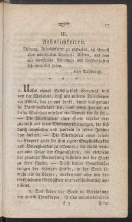 III. Aehnlichkeiten