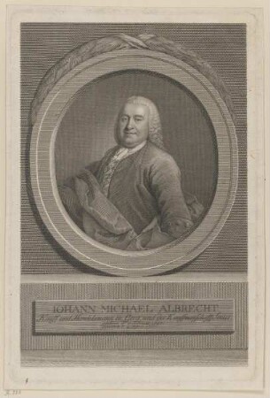 Bildnis des Iohann Michael Albrecht