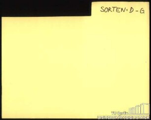 PFLAUME: Sorten D-G