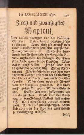 Zwey und zwanzigstes Capitul.