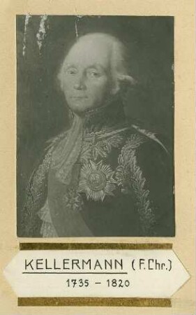 Herzog von Valmy Francois Christophe Kellermann, elsässischer General in Uniform mit Orden, Brustbild im Halbprofil