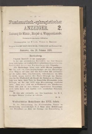 2. 29. Februar 1896