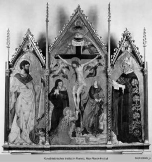 Kreuzigung mit den heiligen Bartholomäus und Augustinus