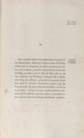 VI (Année. Mars et Avril)