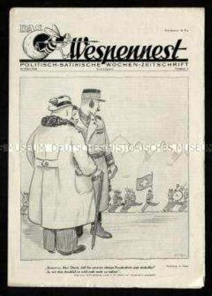 Satirezeitschrift. Das Wespennest. 1. Jahrgang 1946/47