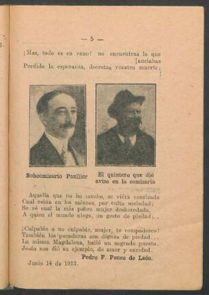 El quintero que dió aviso en la comisaria