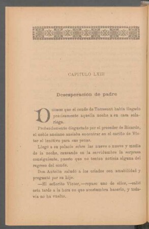 Capítulo LXIII - Desesperación de padre