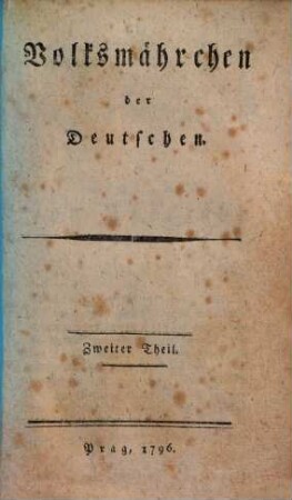 Volksmährchen der Deutschen, 2