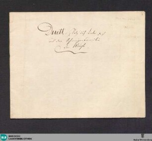 Die Schweizerfamilie. Excerpts - Don Mus.Ms. 2640 : V (2), orch; GraW Ia.9