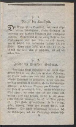 §. 2. Zufälle der Krankheit überhaupt