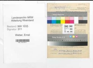Entnazifizierung Ernst Weber , geb. 03.06.1887 (Arbeiter)