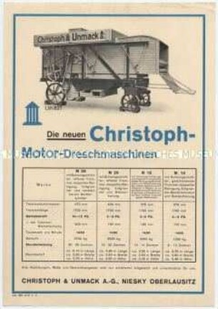 Christoph-Motor-Dreschmaschinen / Christoph-Breit-Dreschmaschinen