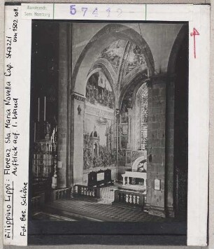 Filippino Lippi: Florenz, Santa Maria Novella, Capella Strozzi, linke Wand