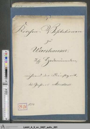 Wiershausen (und Lippoldshausen): Visitationsakten