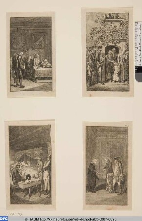 Unten rechts: Der Grossmuth des Sebaldus.