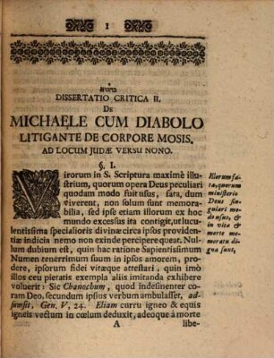 Dissertationis philologicae triados IIda ad insignem et vexatum S. Scripturae locum Iud. vs. IX.