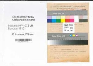 Entnazifizierung Wilhelm Fuhrmann , geb. 19.03.1902 (Lehrer)