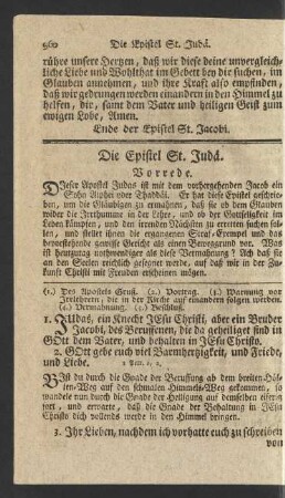 Die Epistel St. Judä