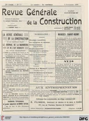 No. 73 (5 Novembre 1906)