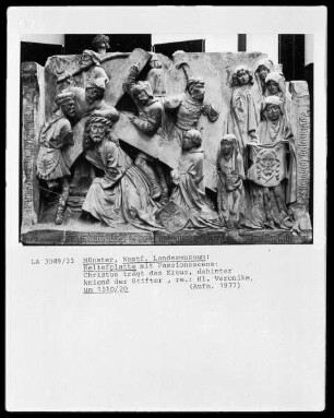 Kreuztragung Christi mit Stifter und Darstellung der heiligen Veronika