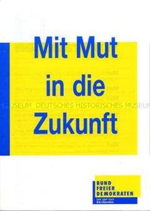 Flugblatt des Bundes Freier Demokraten zur Volkskammerwahl am 18. März 1990 in der DDR