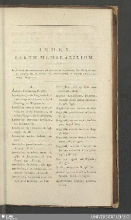 Index rerum memorabilium