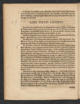 Libri Serius Exhibiti.