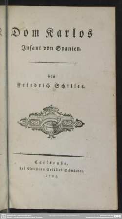 Dom Karlos, Infant von Spanien