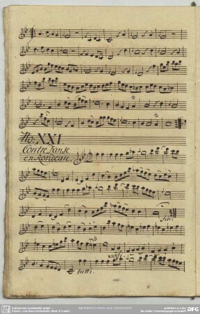 21. Anonymus, Contredanses, B-Dur