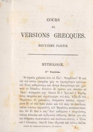 Mythologie.