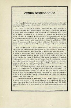 Cenno necrologico.