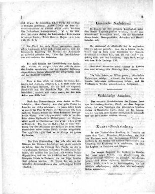Wohlthätige Anstalten.