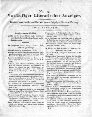 1806-06-07 : 19. Stück