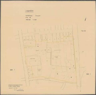 Lageplan Gemarkung Siegen, Flur 25