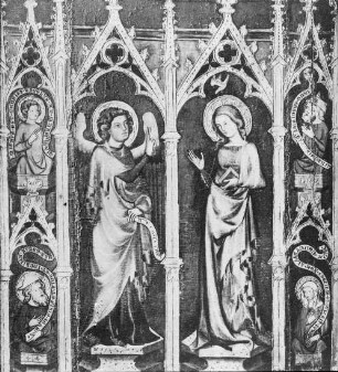 Erfurt, Angermuseum, Altar aus Augustinerkirche, Verkündigung Mariae